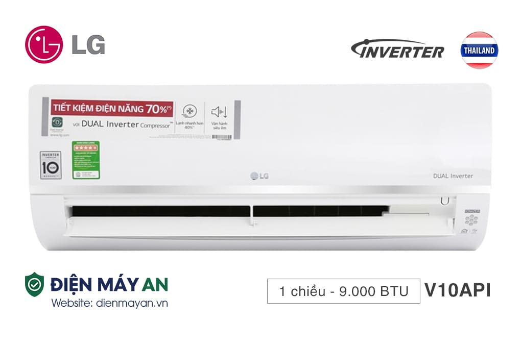 Điều hòa LG Inverter 9000 BTU 1 chiều V10APIUV